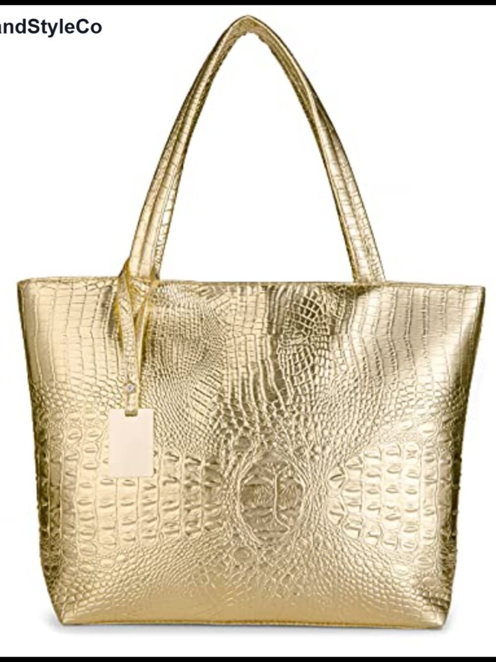 Crocodile Satchel Large Shoulder Tote Bag Purse Handbag for Women